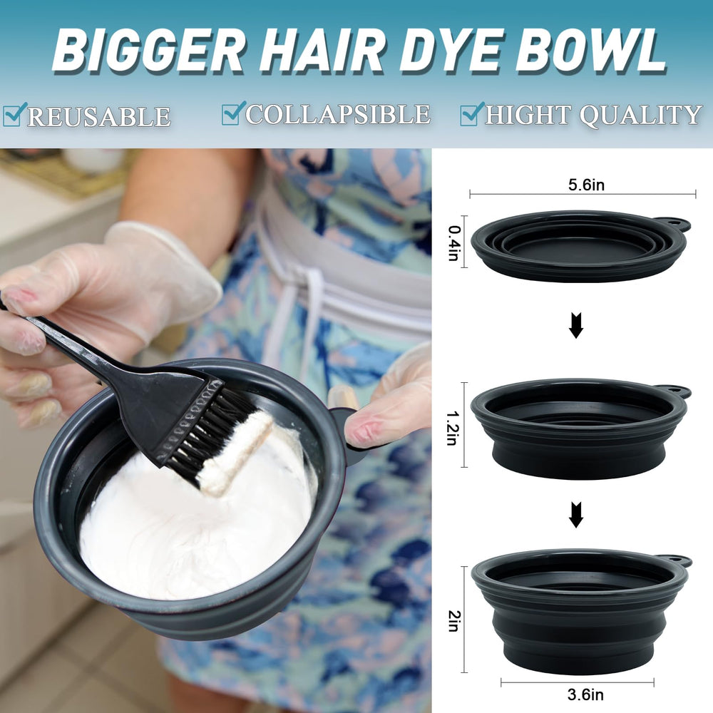 Xarchy folding color bowl for quick, clean mixing.