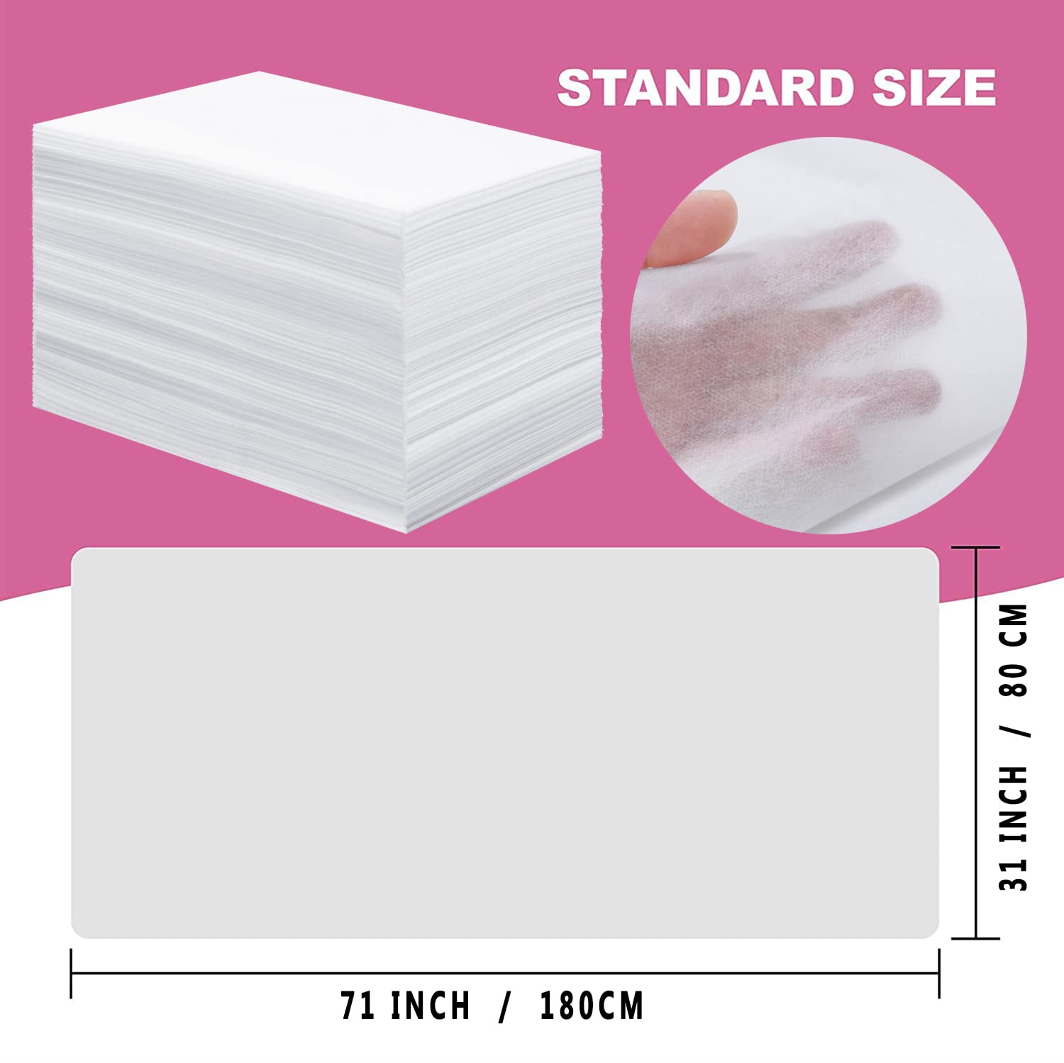 XATUMO skin friendly disposable sheets keep the bed dry between clients
