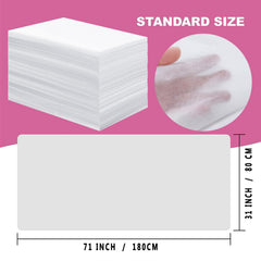 XATUMO skin friendly disposable sheets keep the bed dry between clients