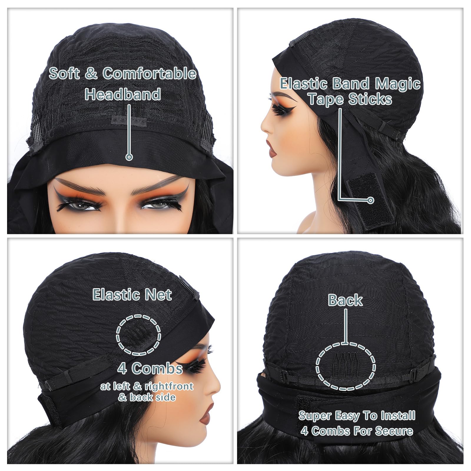 xccoco headband wig designed for daily wear, work, and events