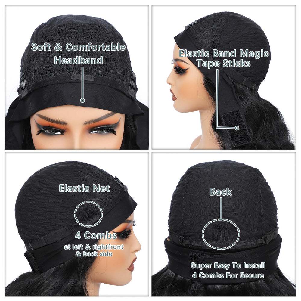 xccoco headband wig designed for daily wear, work, and events