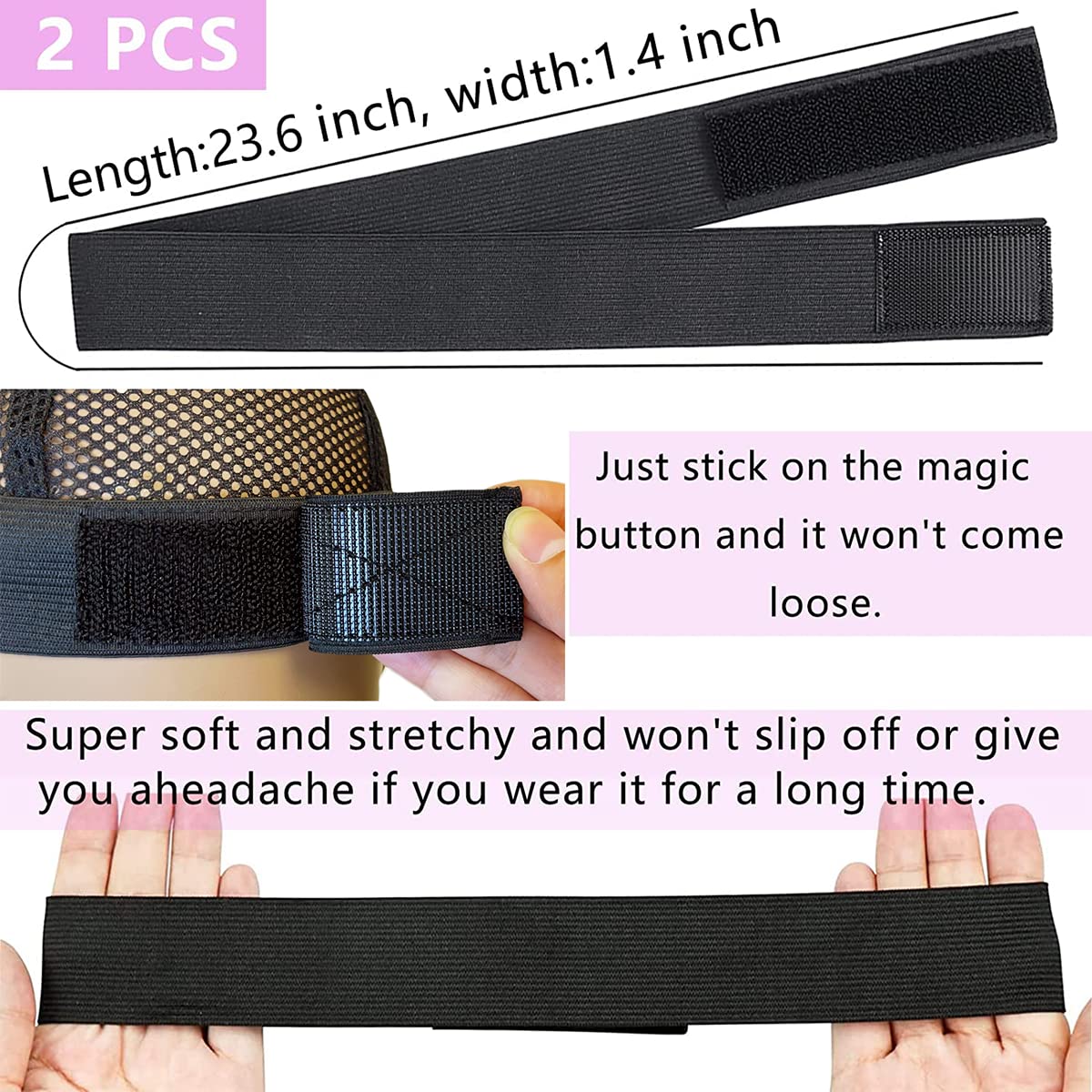 XConstellation lace melt band helps achieve natural-looking edges during wear.