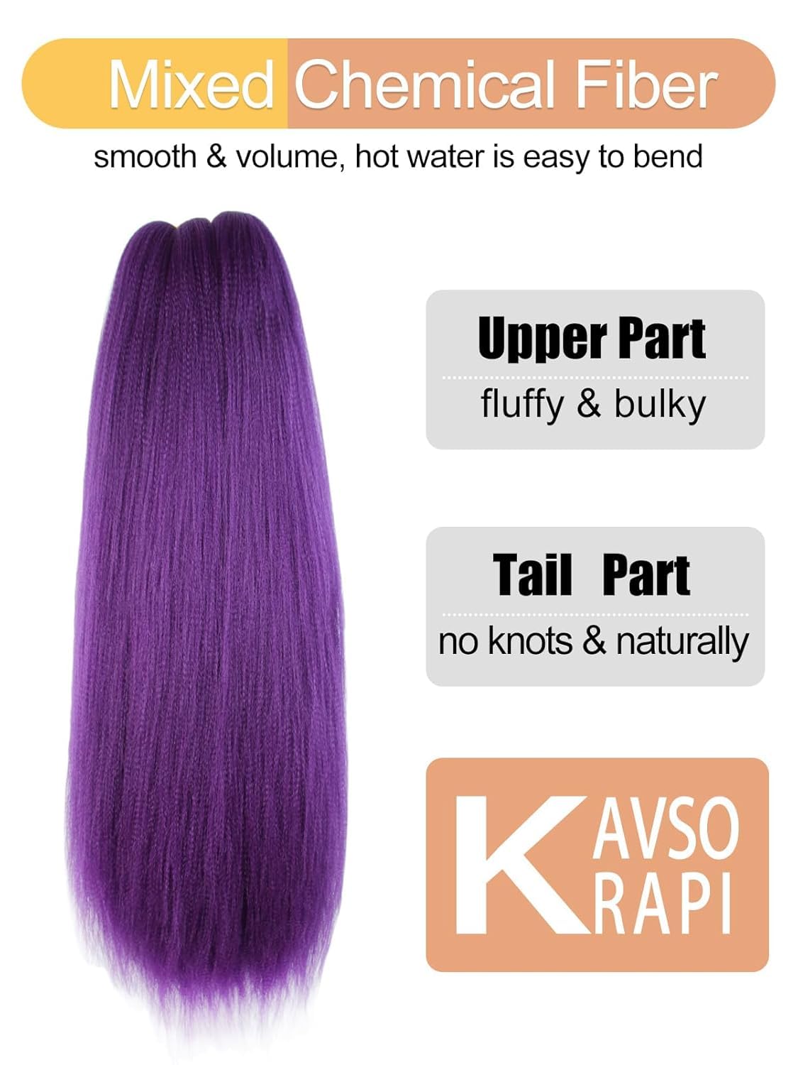 Xcrayto purple braiding hair ready to style into dramatic looks.