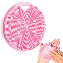 XCRUCC exfoliante corporal de silicona con nodos pesados, vista frontal para exfoliar suavemente.