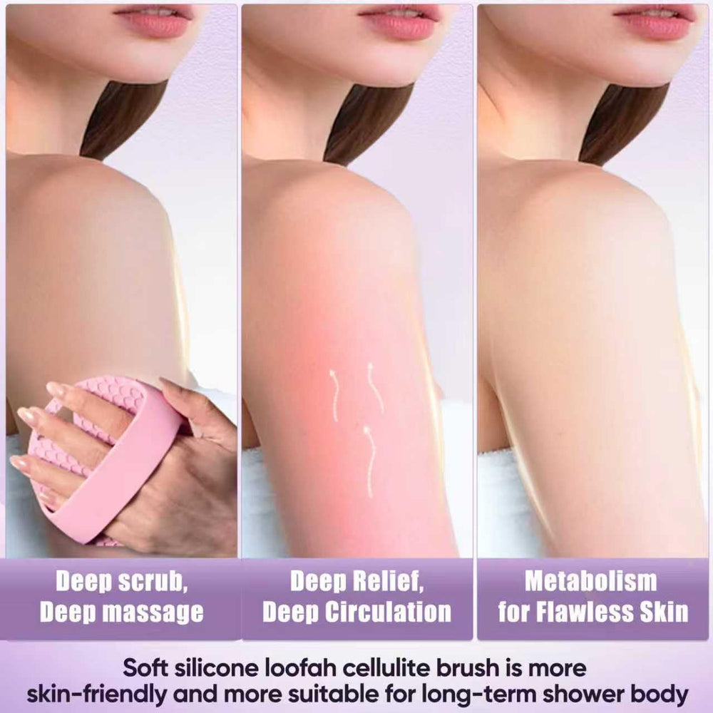 Masaje suave de XCRUCC que puede favorecer la relajación muscular durante la ducha.