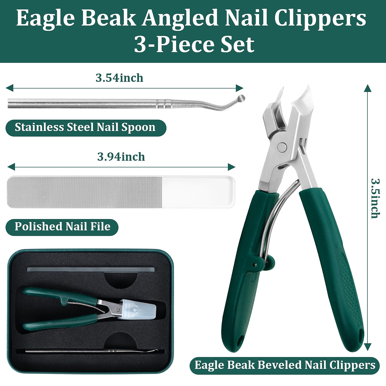 Xeaejex glass-polished nail file delivers smooth, fast filing results.