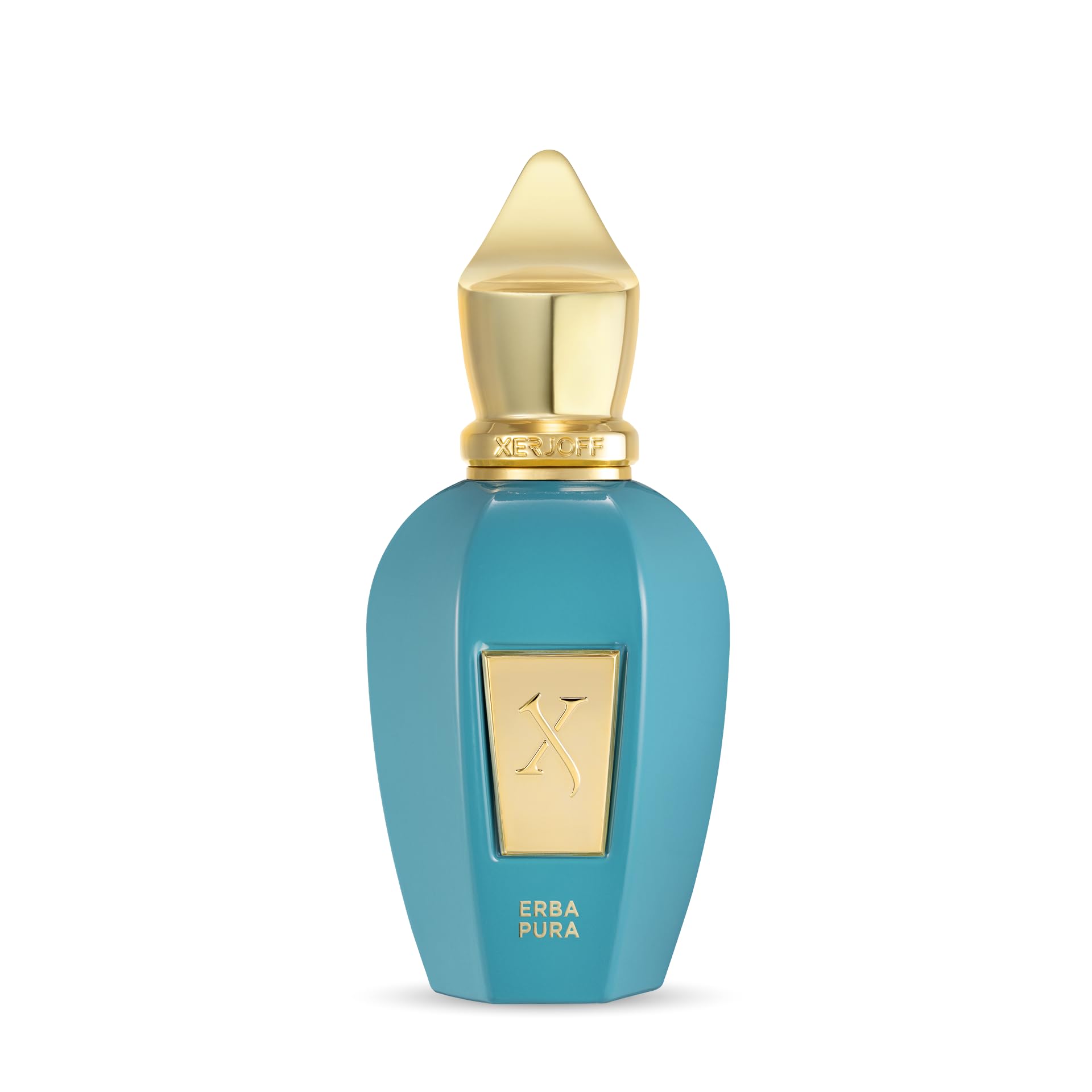 Xerjoff Erba Pura bottle front view showing a fresh fruity aroma ideal for daily wear