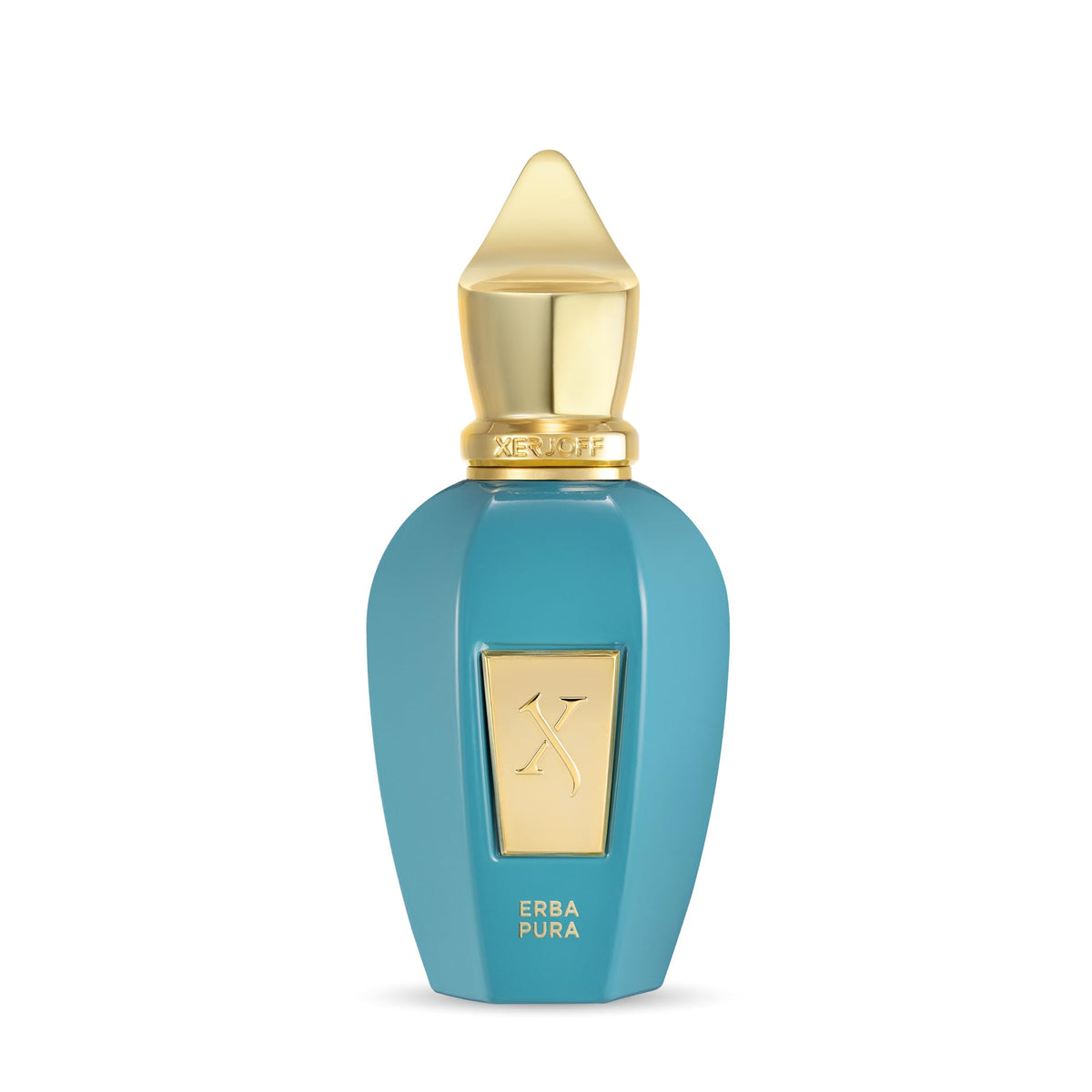 Xerjoff Erba Pura bottle front view showing a fresh fruity aroma ideal for daily wear