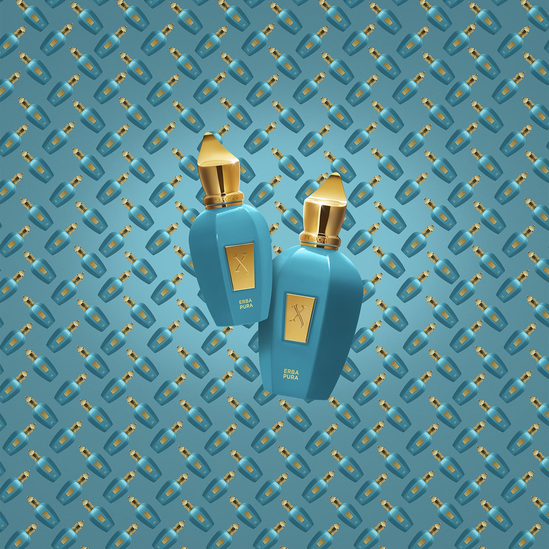 Xerjoff Erba Pura detail image showcasing key notes like bergamot and vanilla