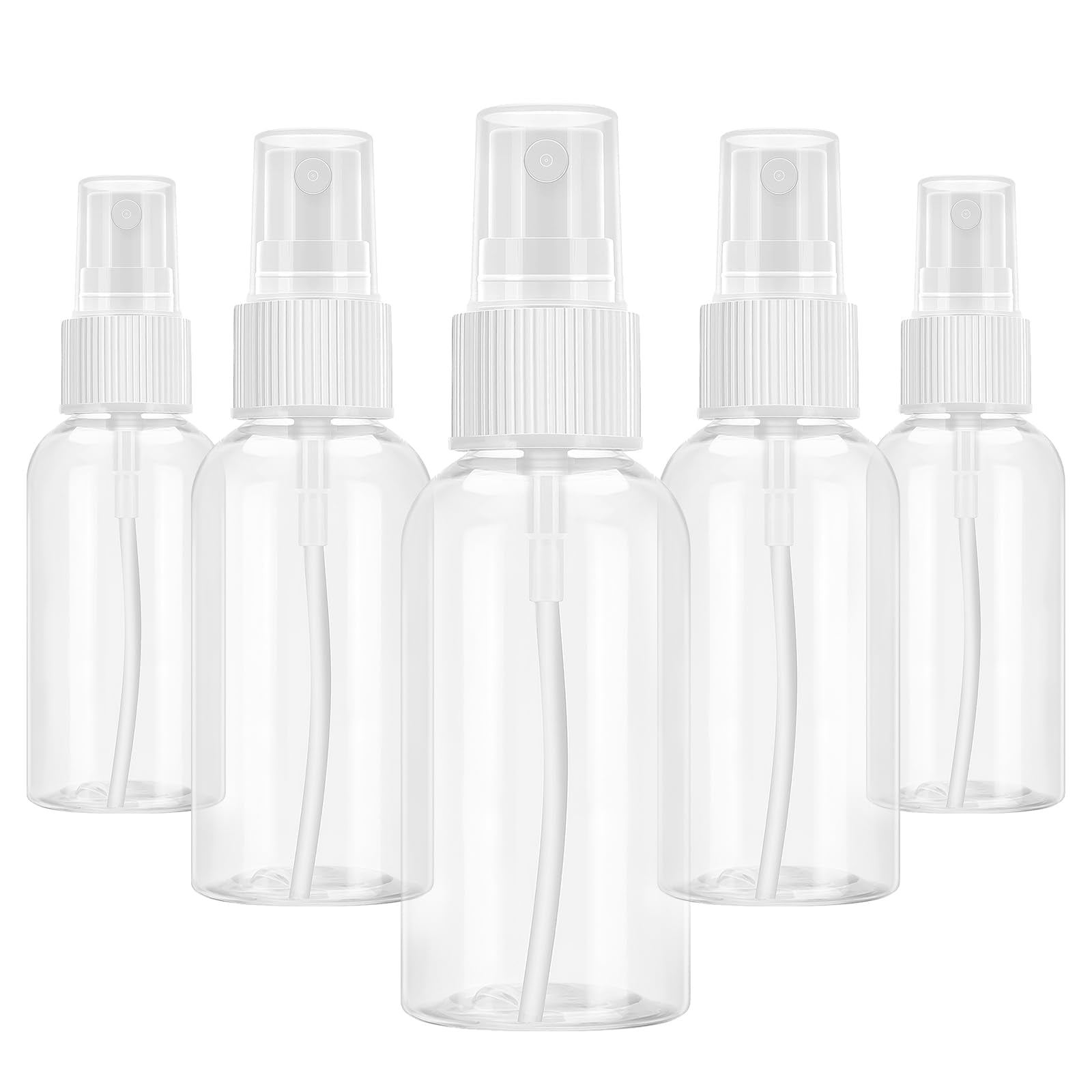 Xfbaozxy 5-pack spray bottle with leakproof cap, travel-ready for mess-free liquids.