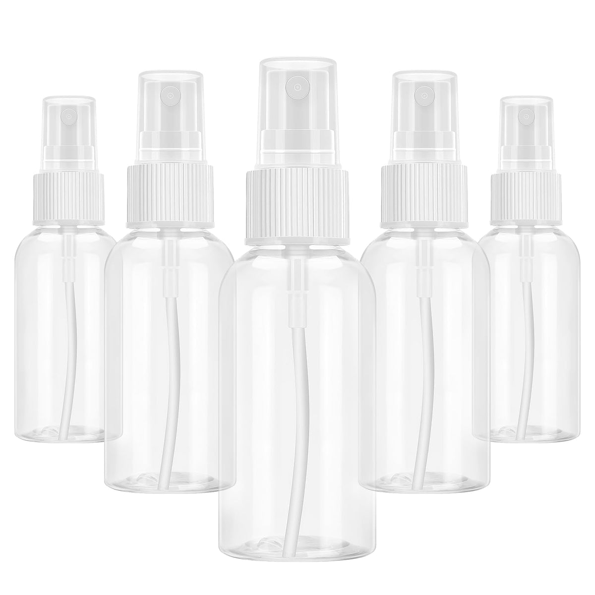 Xfbaozxy 5-pack spray bottle with leakproof cap, travel-ready for mess-free liquids.