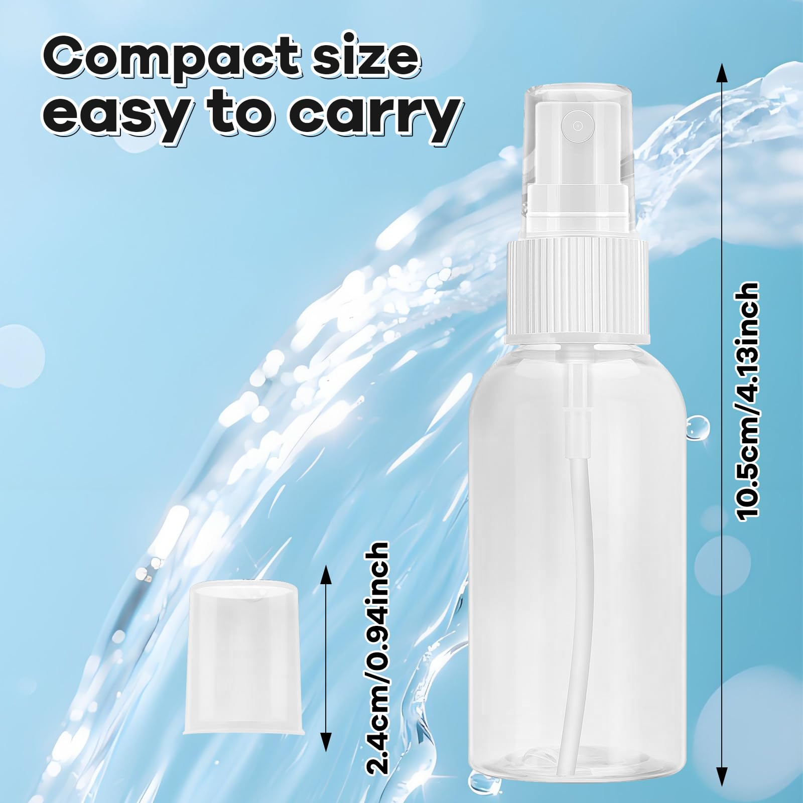 Xfbaozxy fine mist nozzle on bottle delivering even spray coverage.