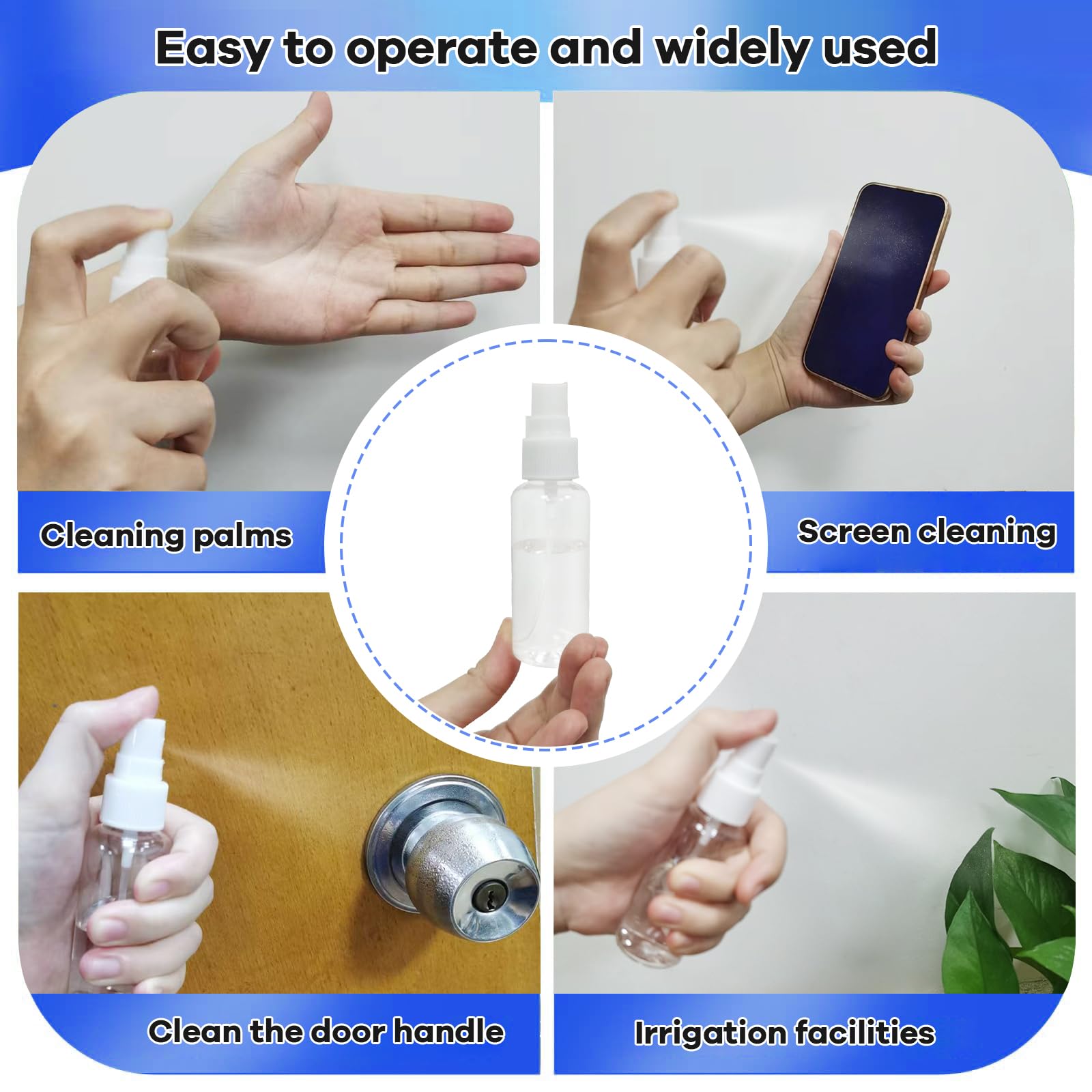 Xfbaozxy portable spray bottle set ready for on-the-go use.
