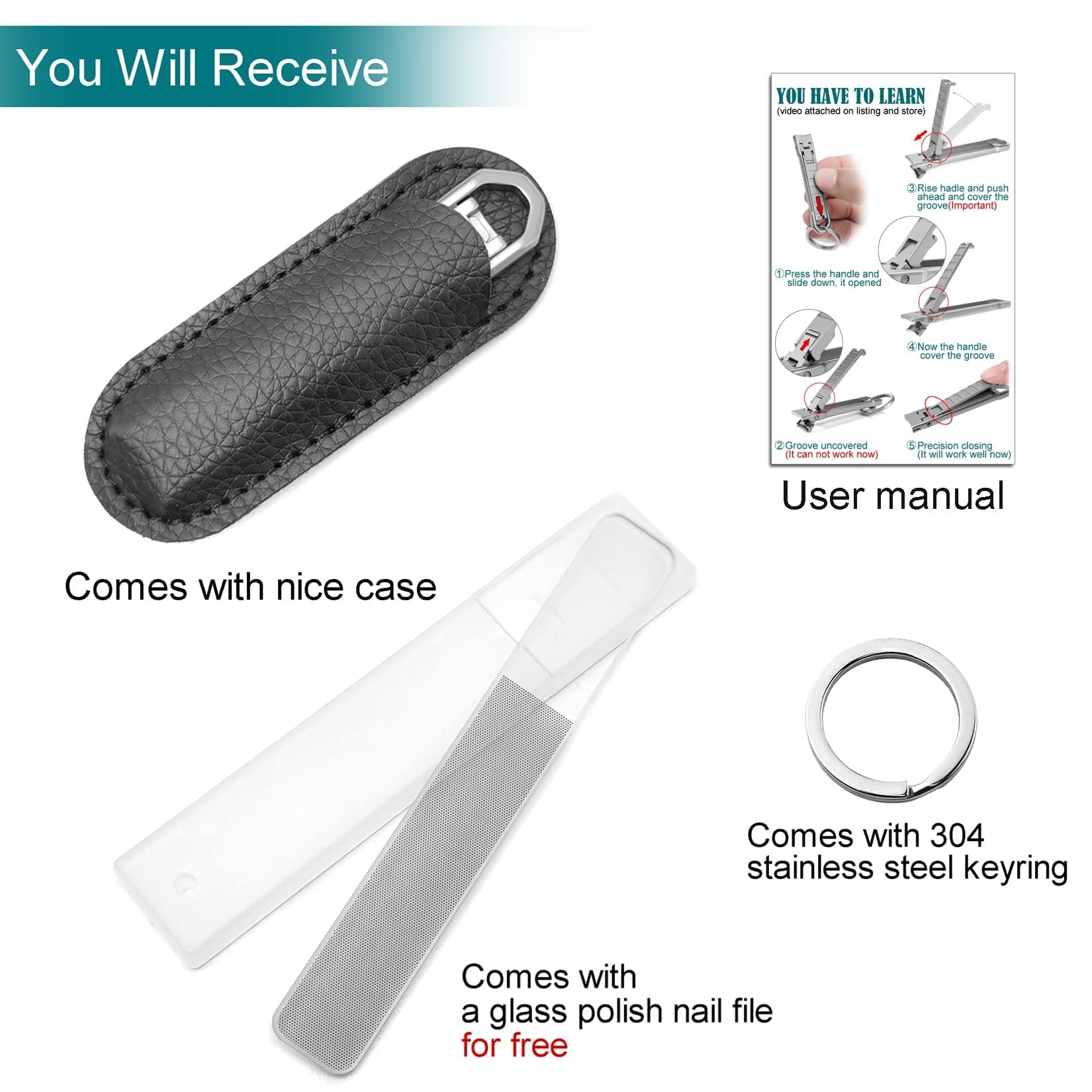 XGIZMOO nano grit glass file edges and shines nails