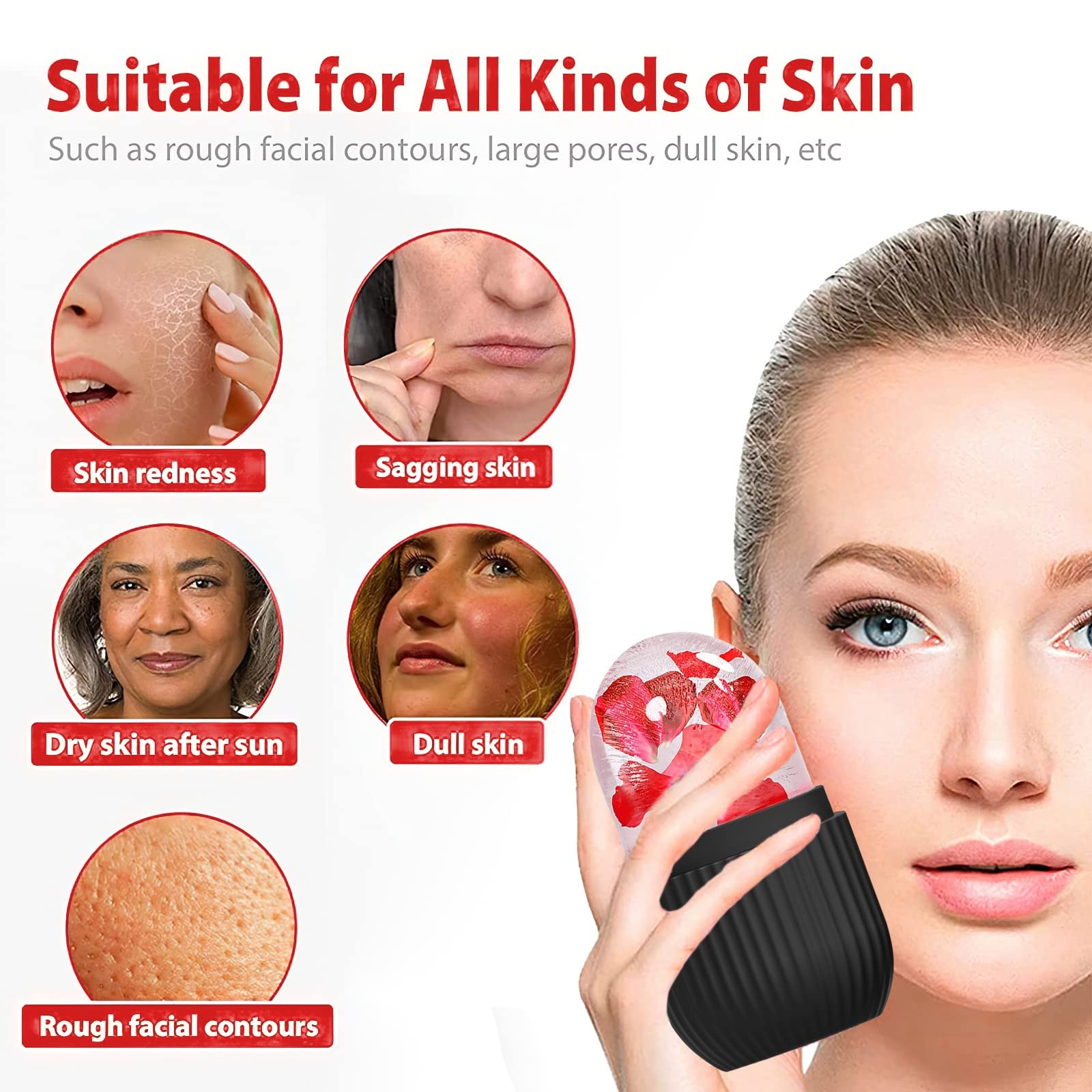 XHJRI cold skincare tool provides soothing cooling sessions for skin comfort.