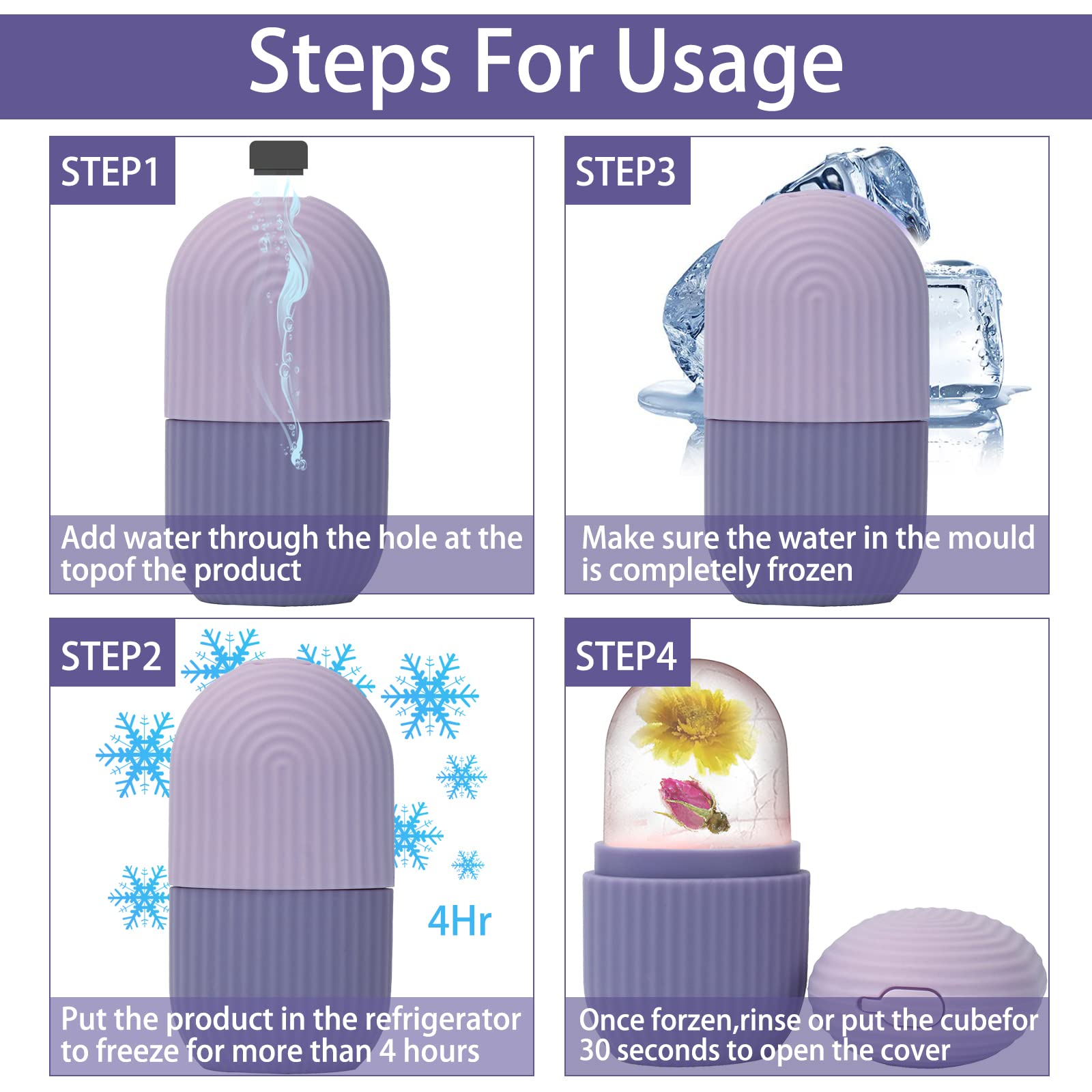 XHJRI Refillable cubes allow personalized cooling treatments with infused ingredients