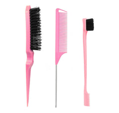 Xiangwenlan pink set wide-tooth comb detangles gently for kids