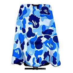 Xianjing camouflage barber cape with adjustable neck for adults and kids.