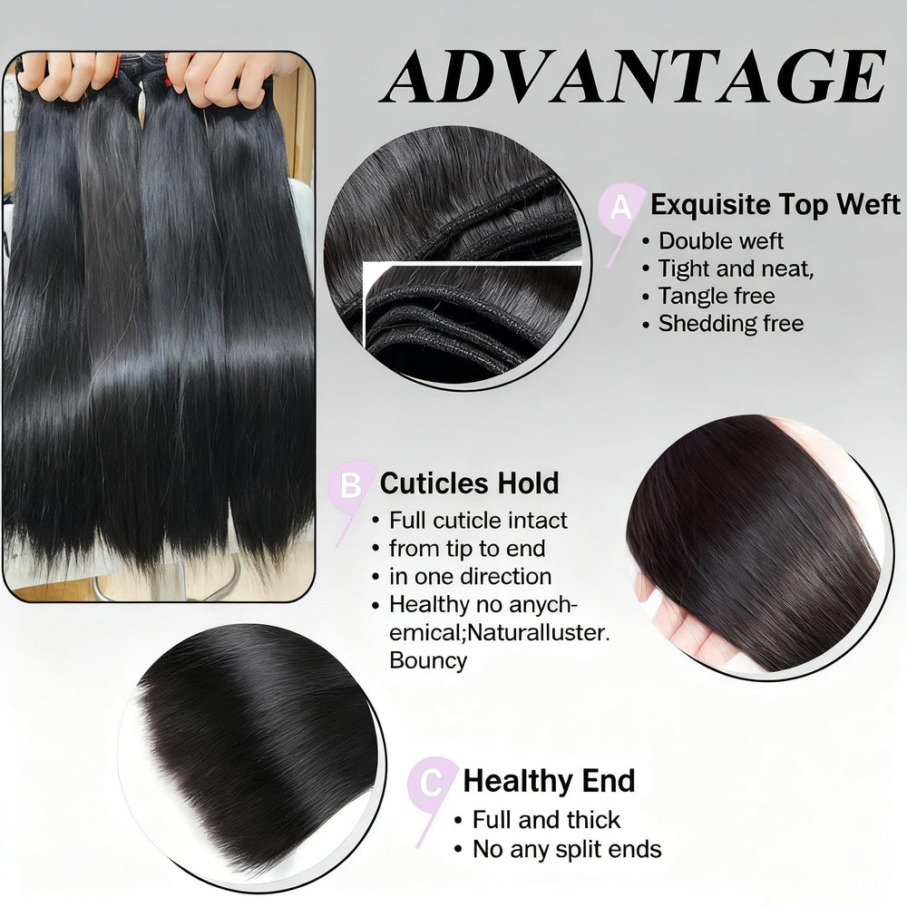 XIANYUN straight bundles 18 inches offer versatile styling options.