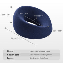 xiaomubiao face down pillow cover navy blue, removable for easy cleaning.