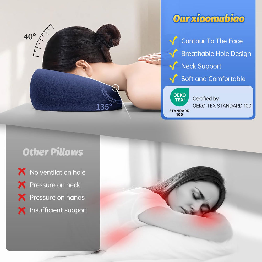 xiaomubiao face down pillow post-surgery use, supports comfortable rest.