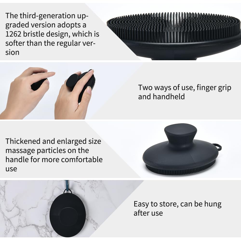 XIAOZHIHUI multi-use silicone brush for cleansing, washing hands, or showering.