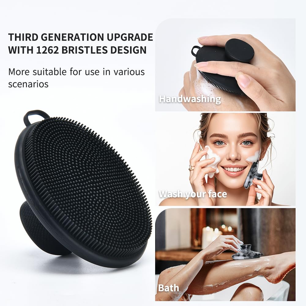 XIAOZHIHUI silicone material offers flexible, durable cleansing suitable for all skin types.