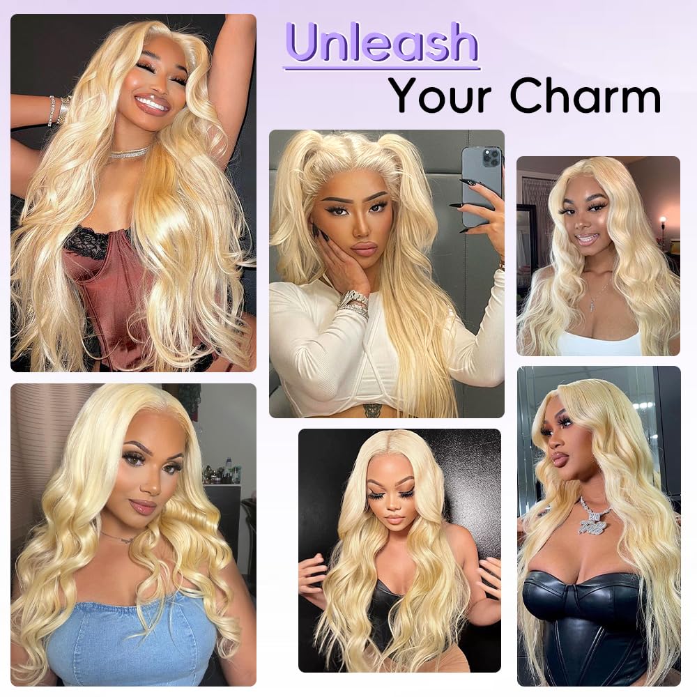 XIAPAY 613 lace front wig blonde with side part versatility