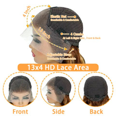 Xiayume virgin human hair wig with 180 density, full body wave and bounce.