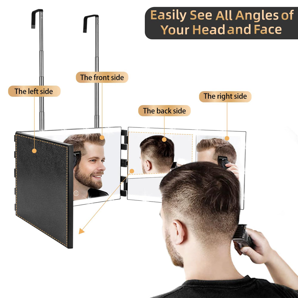XIGETRAIL 360-degree view aids hair cutting from all angles.