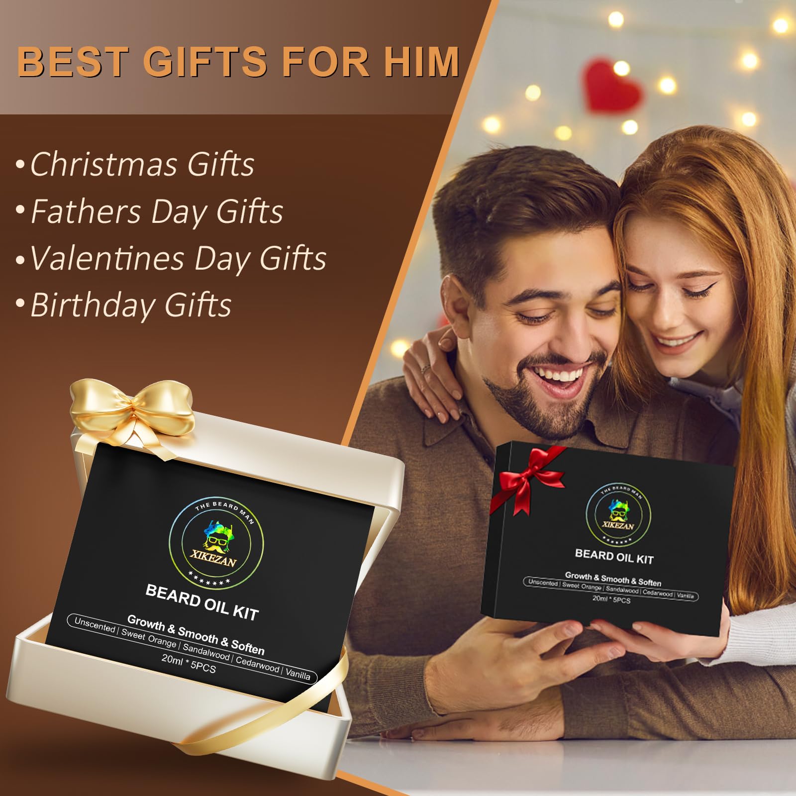XIKEZAN beard oil gift packaging suitable for gifting