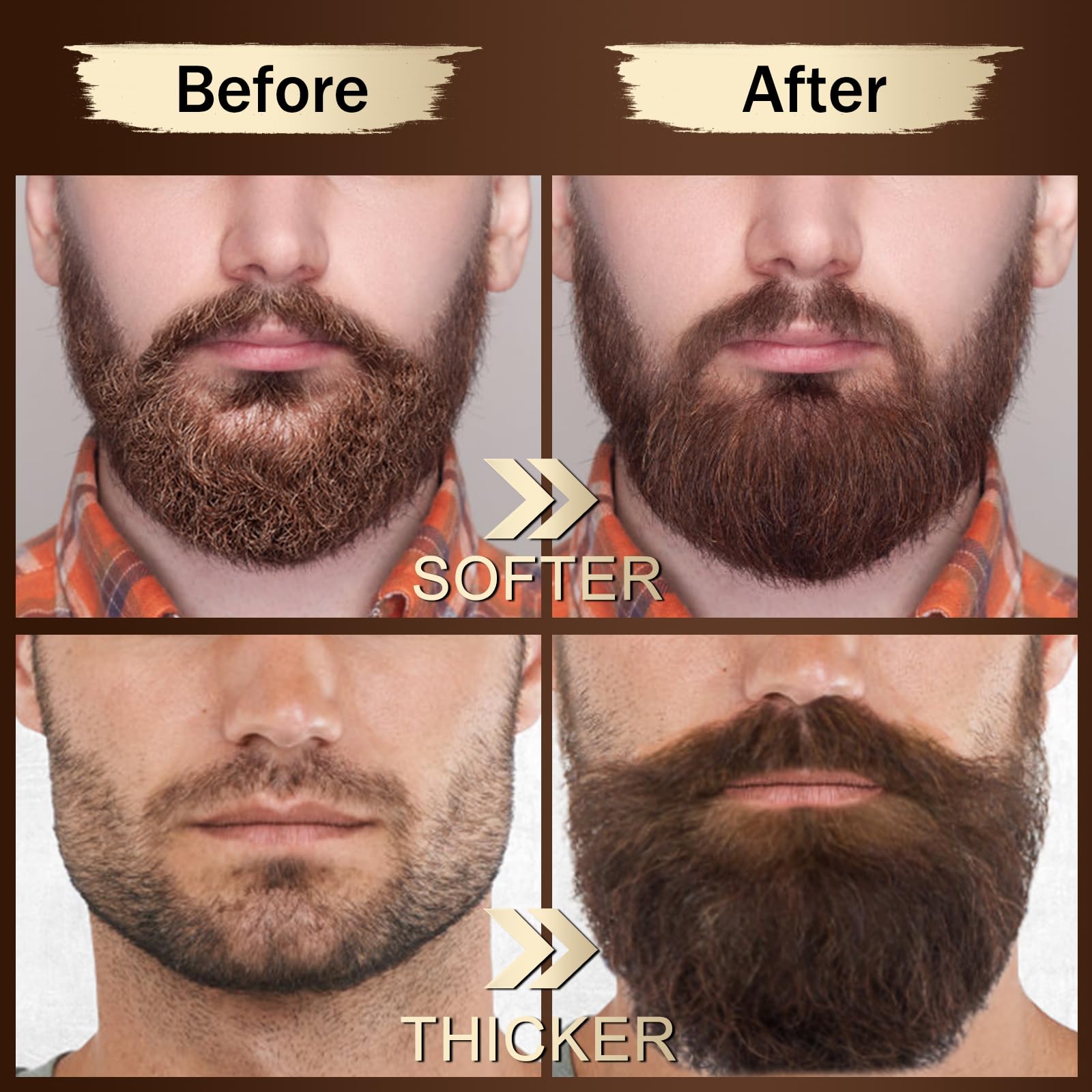 XIKEZAN beard serum 2-pack bottles highlight nourishing conditioning