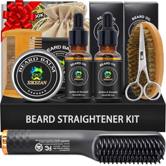 XIKEZAN beard straightener kit for efficient grooming at home or on the go