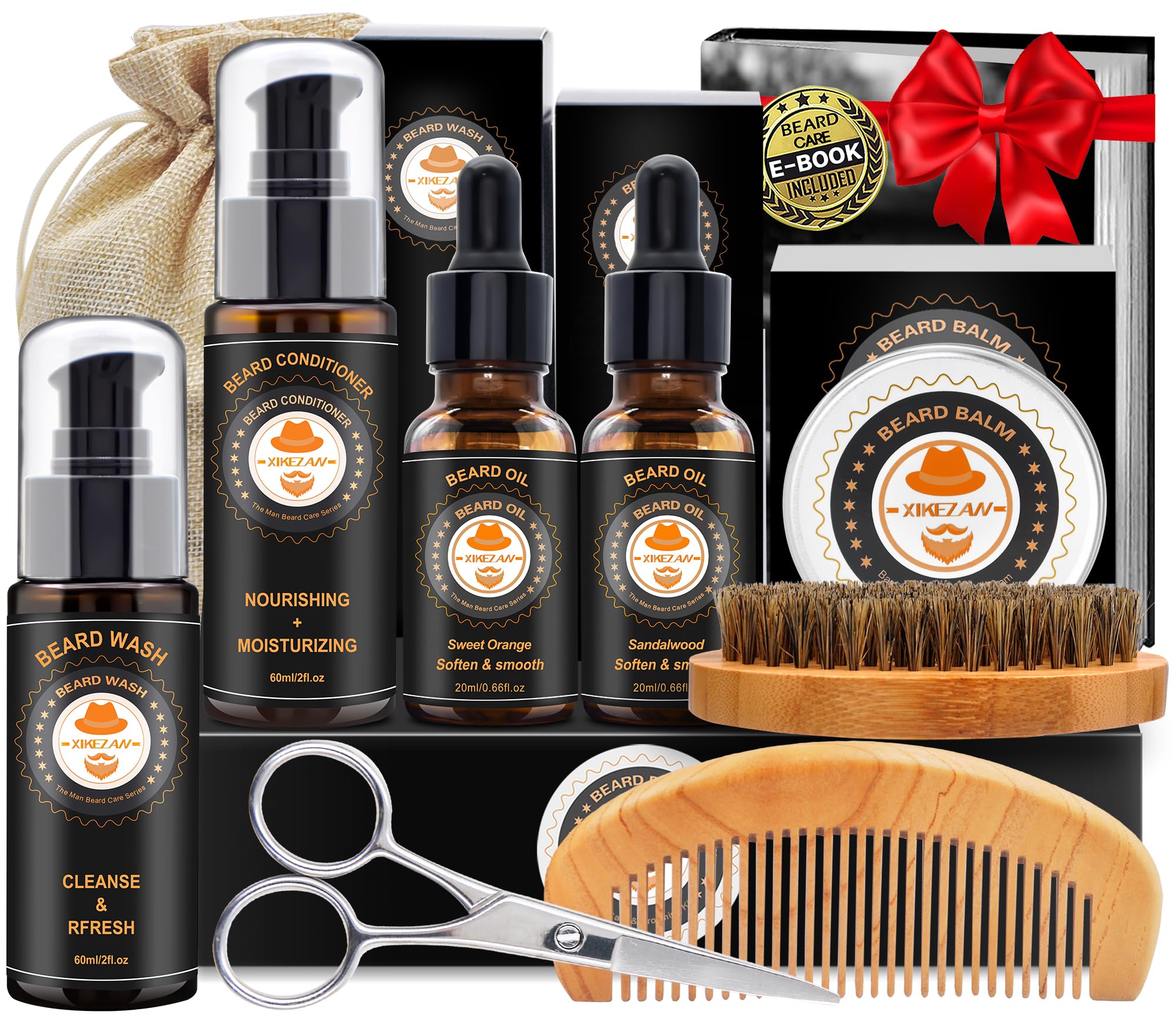 XIKEZAN e-book cover with expert beard care tips