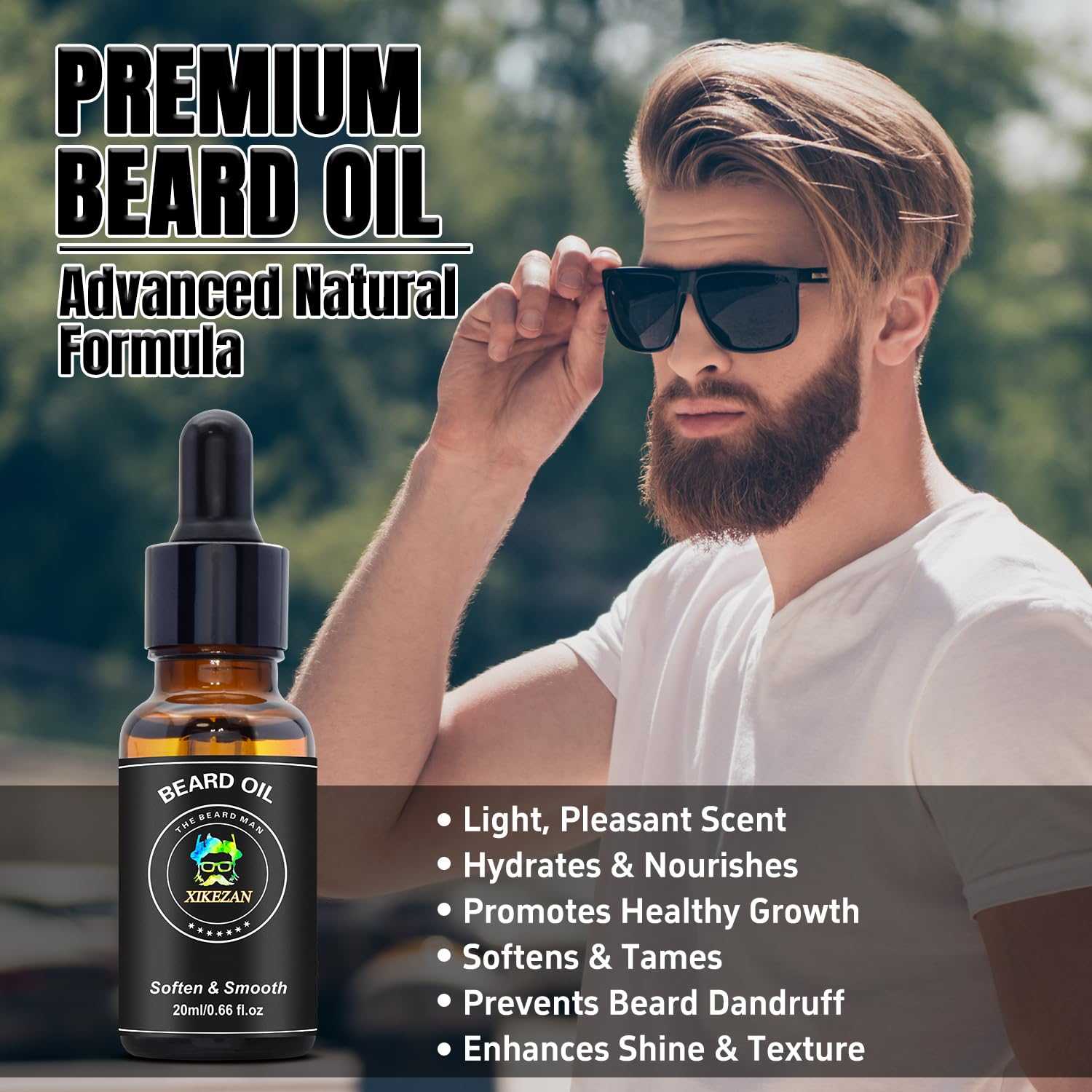 XIKEZAN guide E-Book cover with beard care tips.