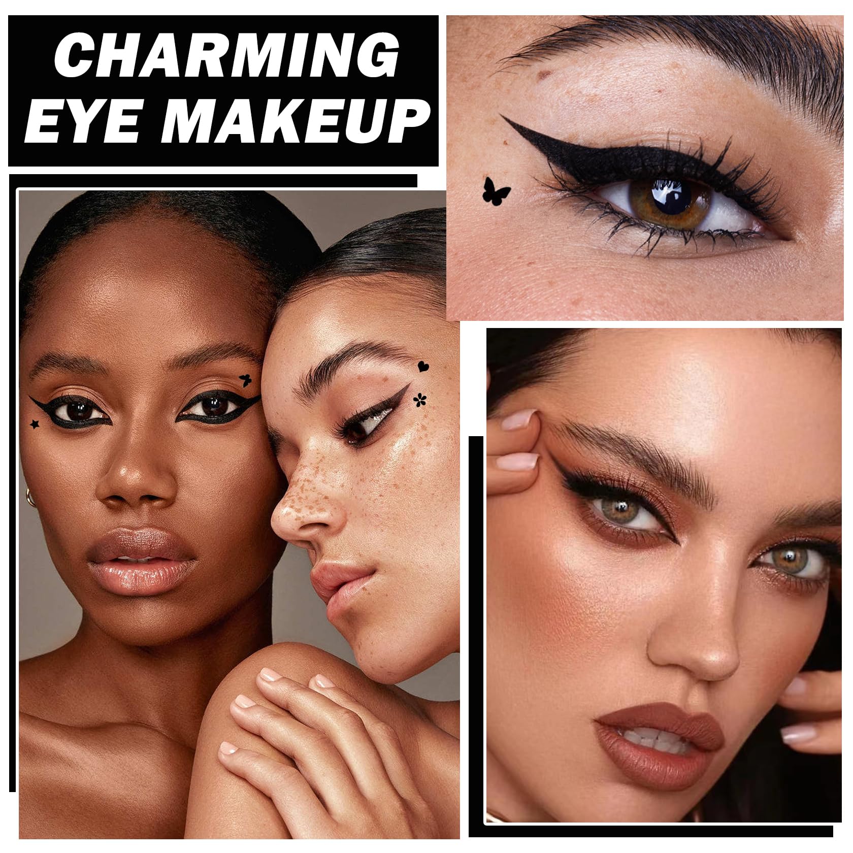 XINGXYUEL double-ended eyeliner pen provides precise liner and stamp.