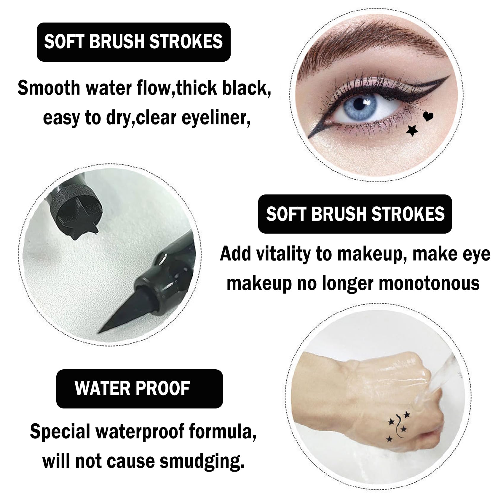 XINGXYUEL eyeliner stamp butterfly sculpts graceful eye shapes.