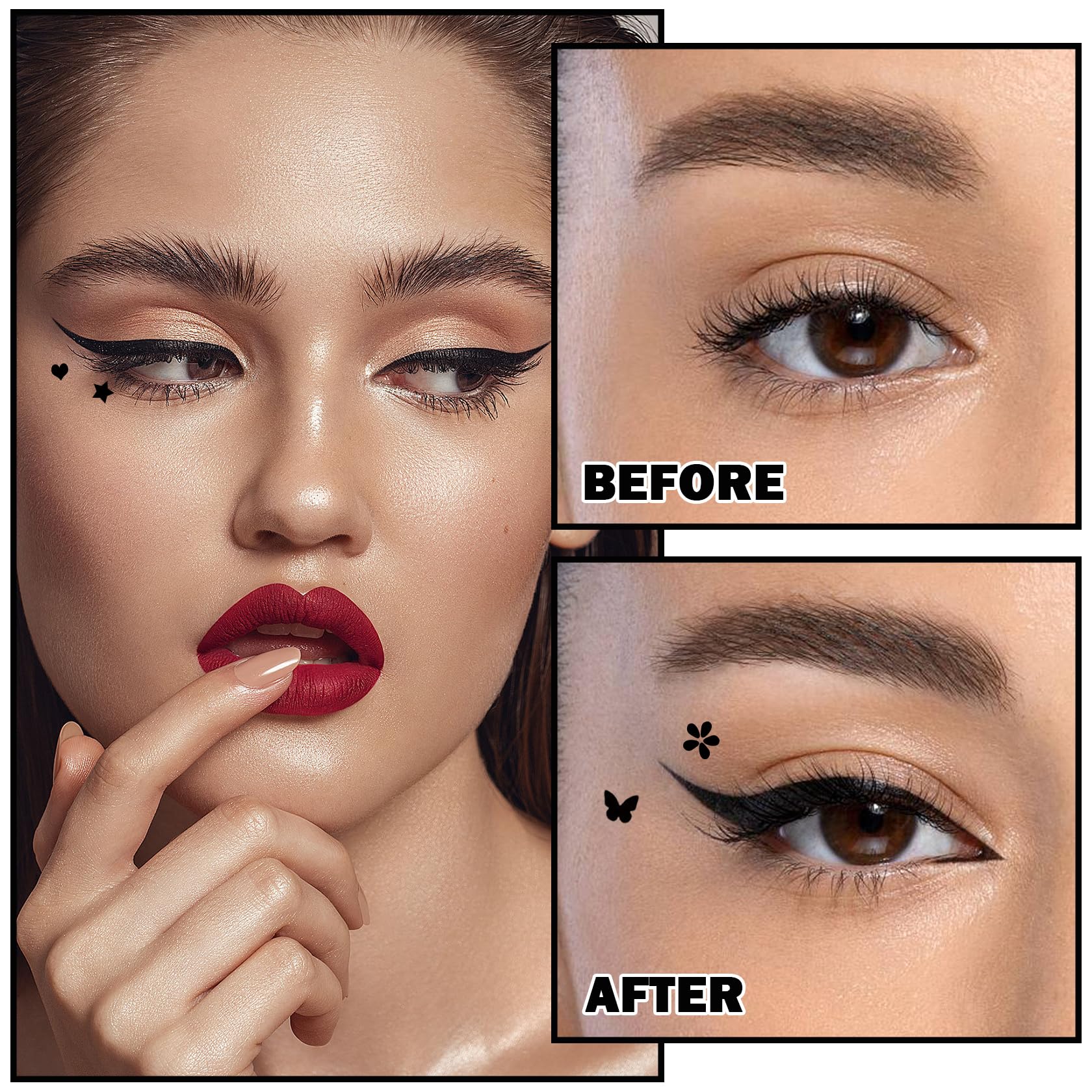 XINGXYUEL eyeliner stamp flower offers delicate detailing for soft makeup.
