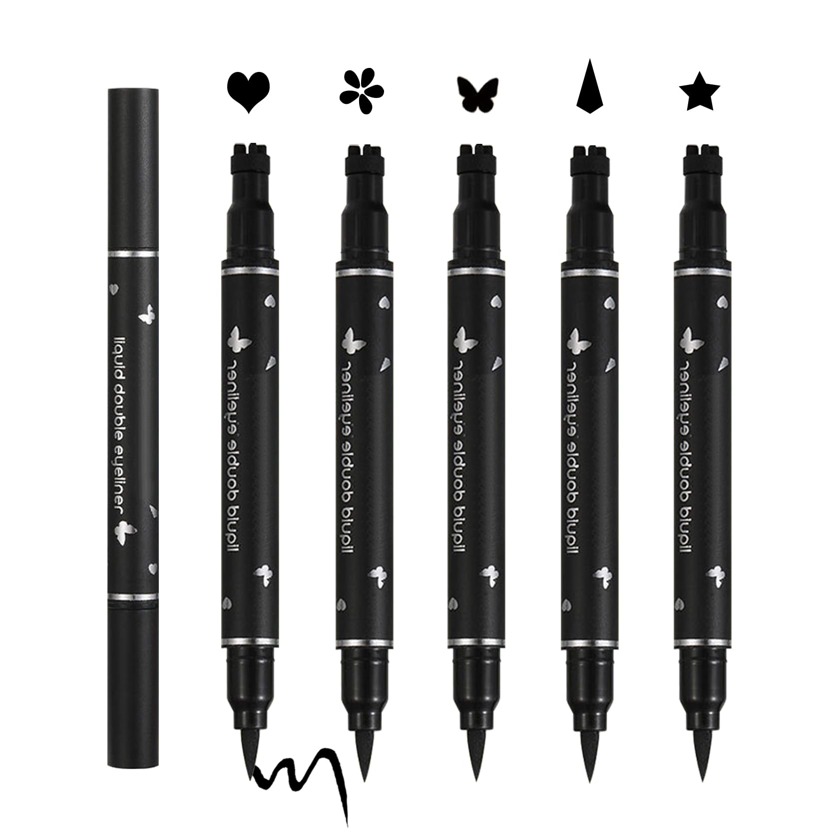 XINGXYUEL eyeliner stamp star creates bold cat-eye shapes with long-lasting color.