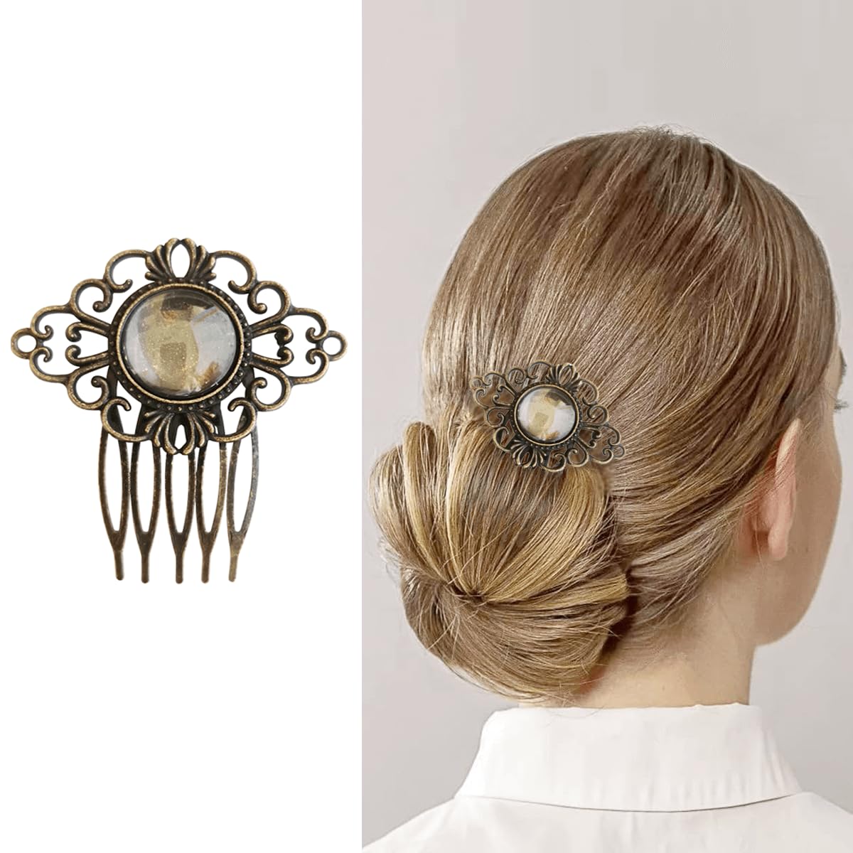 Peines vintage XINHONGJIN para boda realzan estilo de la novia