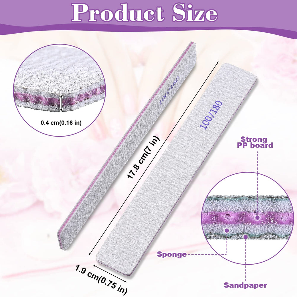 Xinnun emery board with comfortable handle and rounded corners