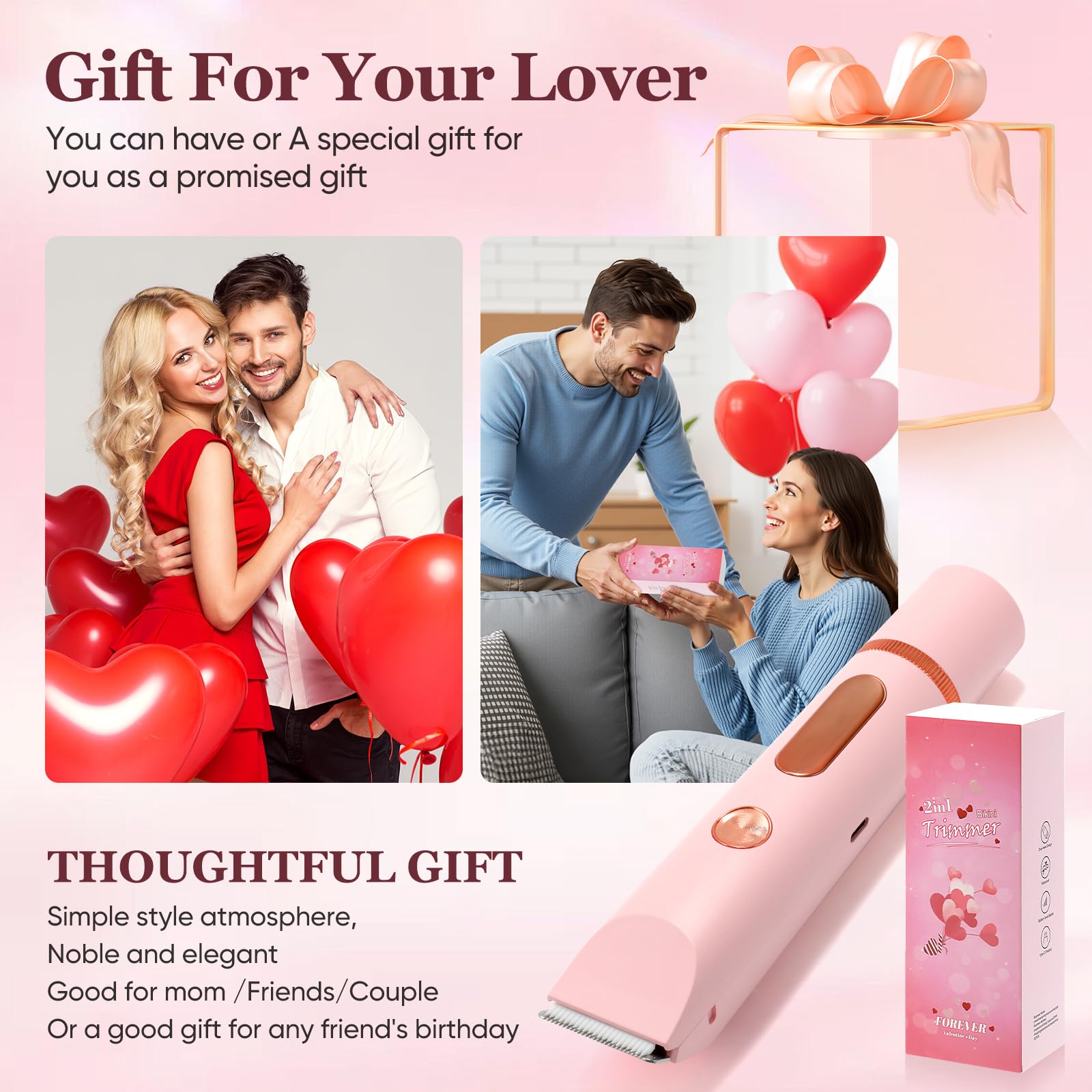 Xinvinx pink aesthetic, gift-ready trimmer for modern women