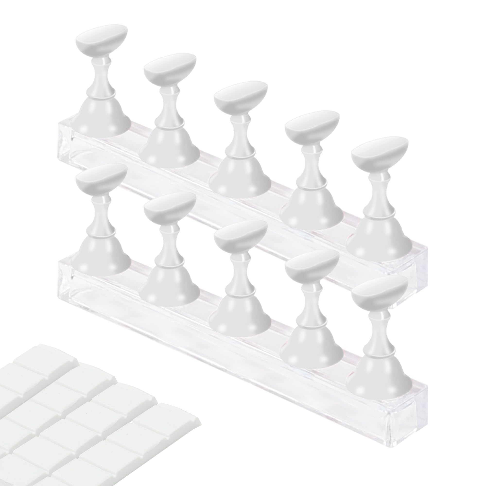 XIRON nail stand press-on display base for secure practice sessions