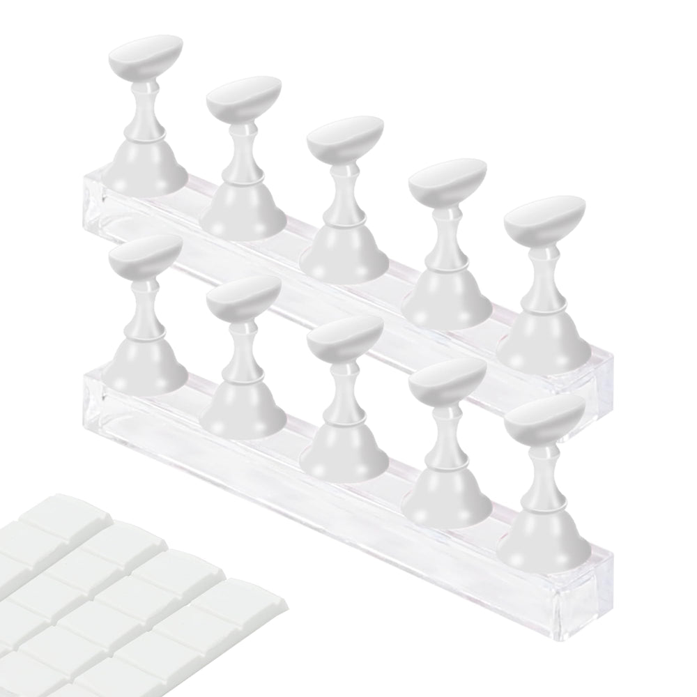 XIRON nail stand press-on display base for secure practice sessions