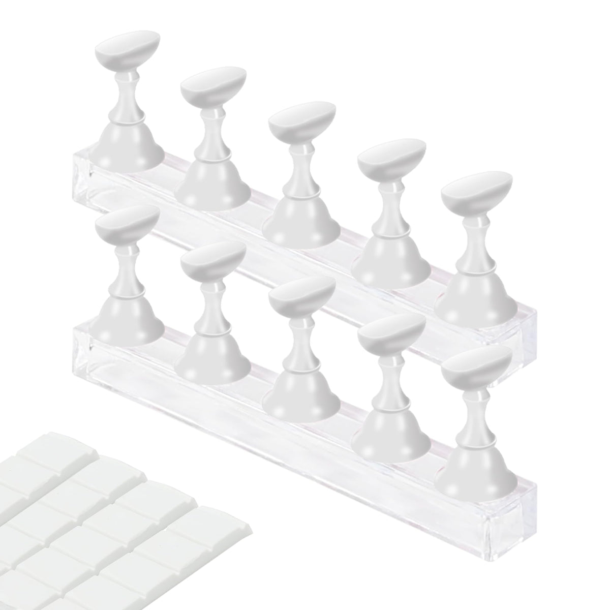XIRON nail stand press-on display base for secure practice sessions