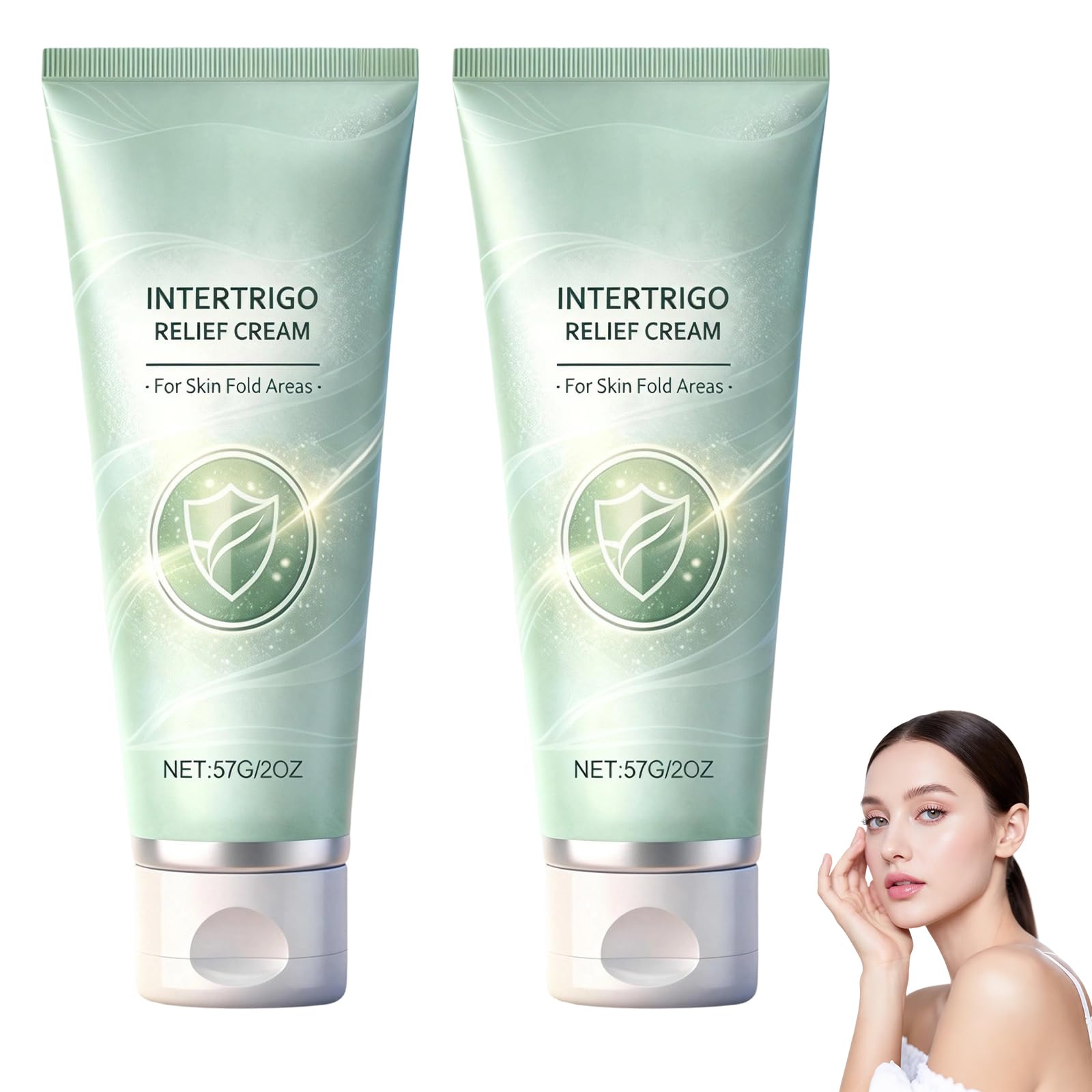 XiuFa crema intertrigo en axilas para alivio de la fricción diaria.