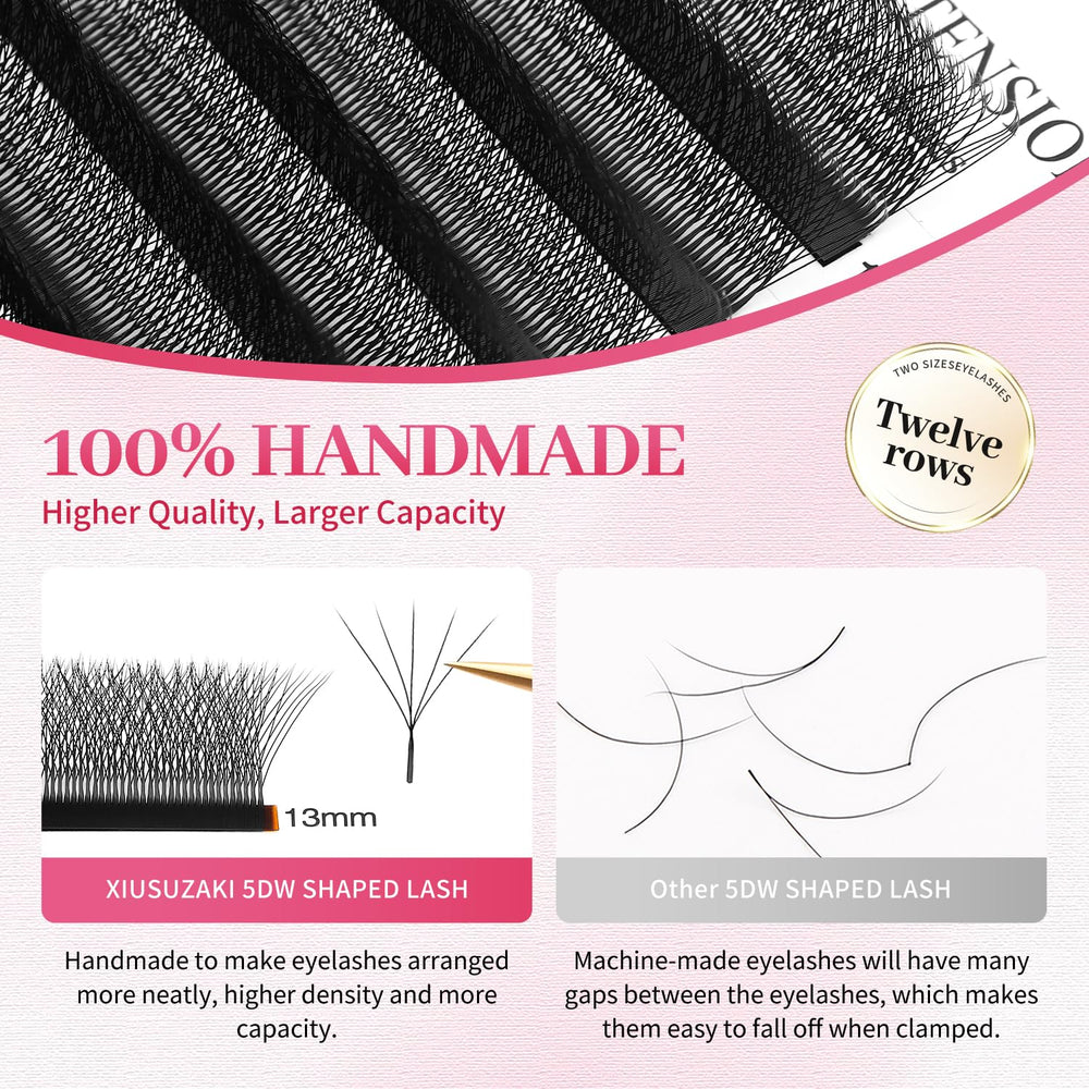 XIUSUZAKI mixed-length lash trays provide a natural to dramatic spectrum.