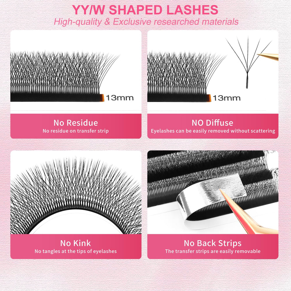 XIUSUZAKI W-shape lashes deliver fluffy volume with natural movement.