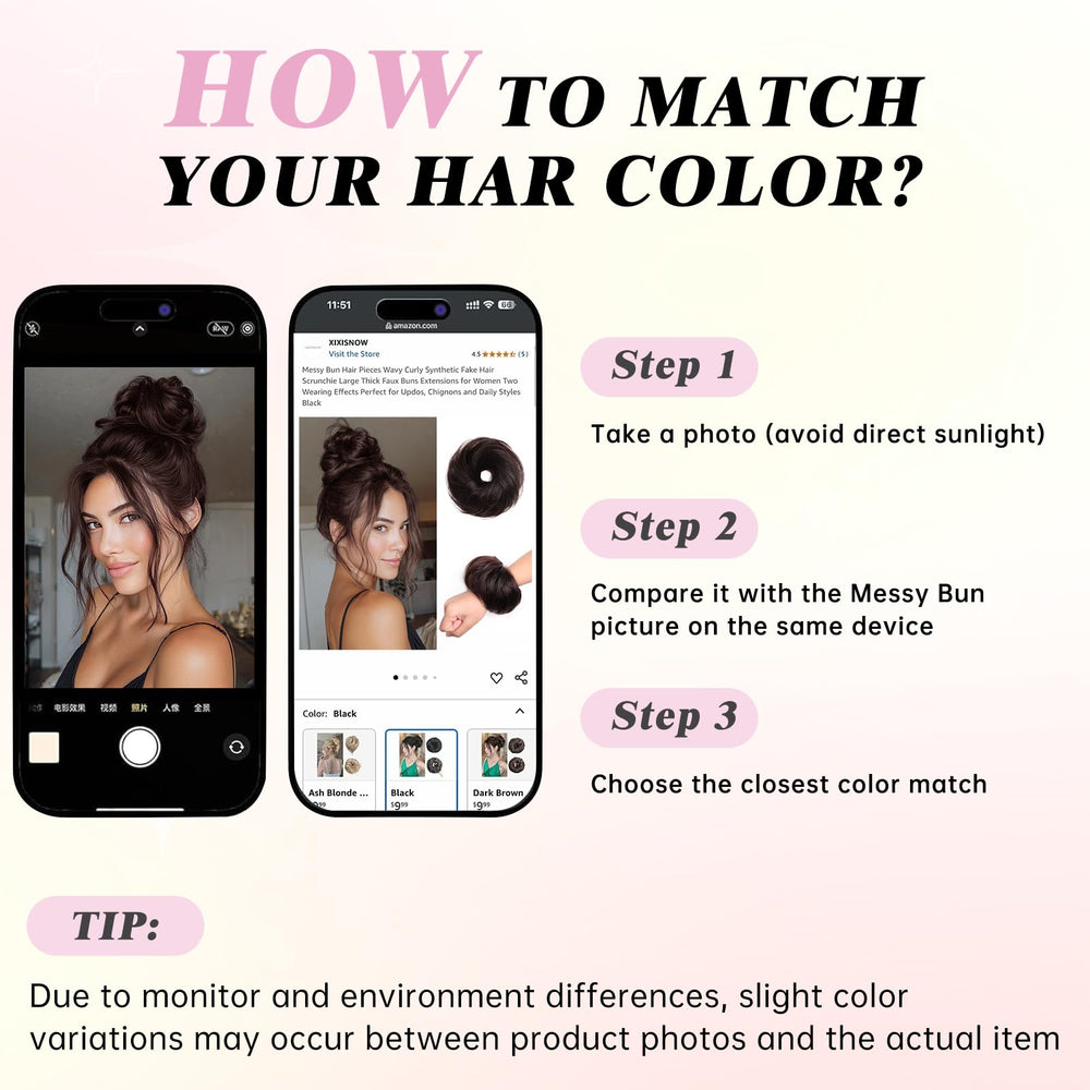 XIXISNOW bun extensions create fuller hair and smoother updos.