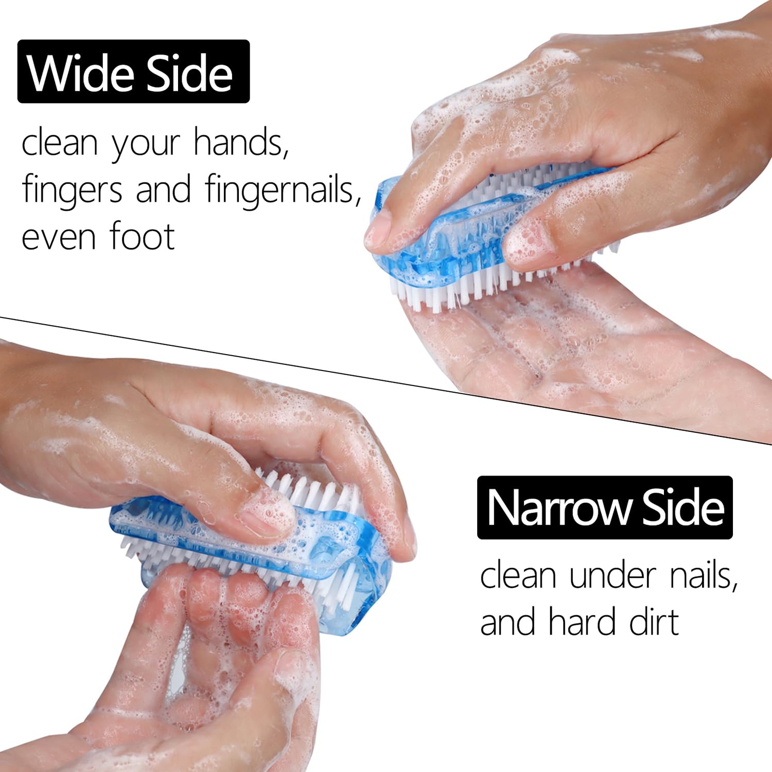 Xjinmin ergonomic nail brush handle for comfortable grip